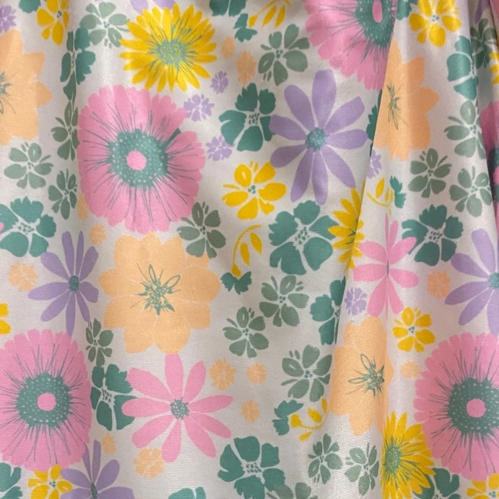 Wonder Nation Floral and Aqua Kids Swim One Piece